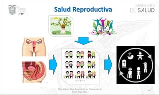 Mgs. Miguel Silva, Especialista de Promoción de
Salud e Igualdad
59
 