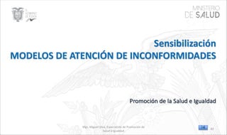ZONA 6
DISTRITO
14D02
Mgs. Miguel Silva, Especialista de Promoción de
Salud e Igualdad
82
 