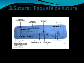 3.Sutura: Paquete de sutura
 