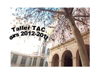 Taller TAC

Curs 2012-2013
 