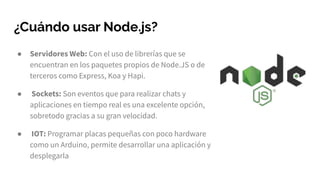 Creando una API Rest con Node.js y MongoDB | PPT