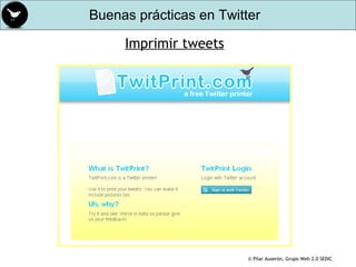 Imprimir tweets 