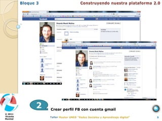 2   Crear perfil FB con cuenta gmail
© 2011
Vicente                                          5
Montiel
 