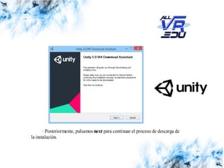 Haga clic para modificar el estilo de subtítulo del patrónClick to edit Master subtitle style
13/07/1513/07/1526/03/15
· Posteriormente, pulsamos next para continuar el proceso de descarga de
la instalación.
 