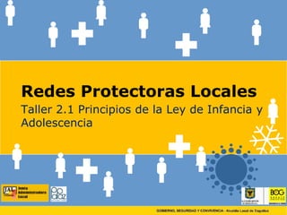 Redes Protectoras Locales Taller 2.1 Principios de la Ley de Infancia y Adolescencia 