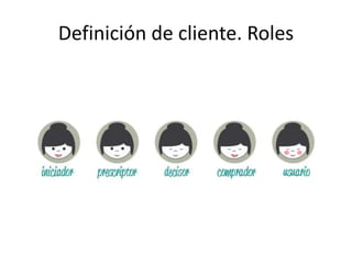 Definición de cliente. Roles
 