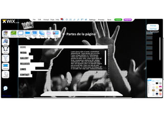 ← Partes de la página
 