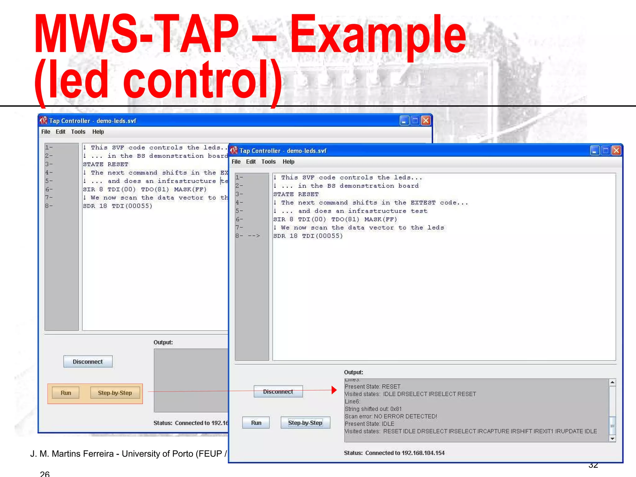 MWS-TAP – Example  (led control) 