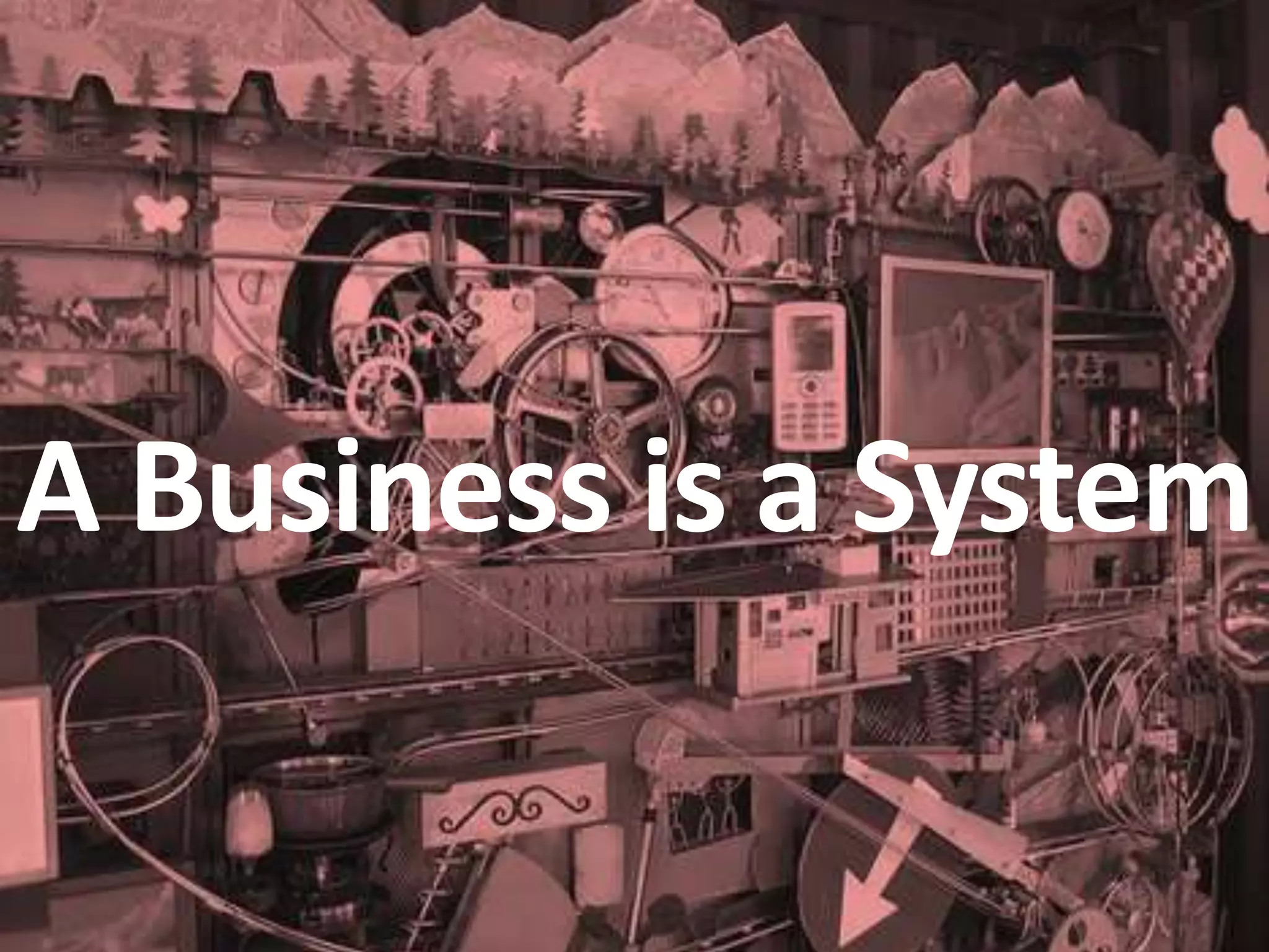 A Business is a System
 