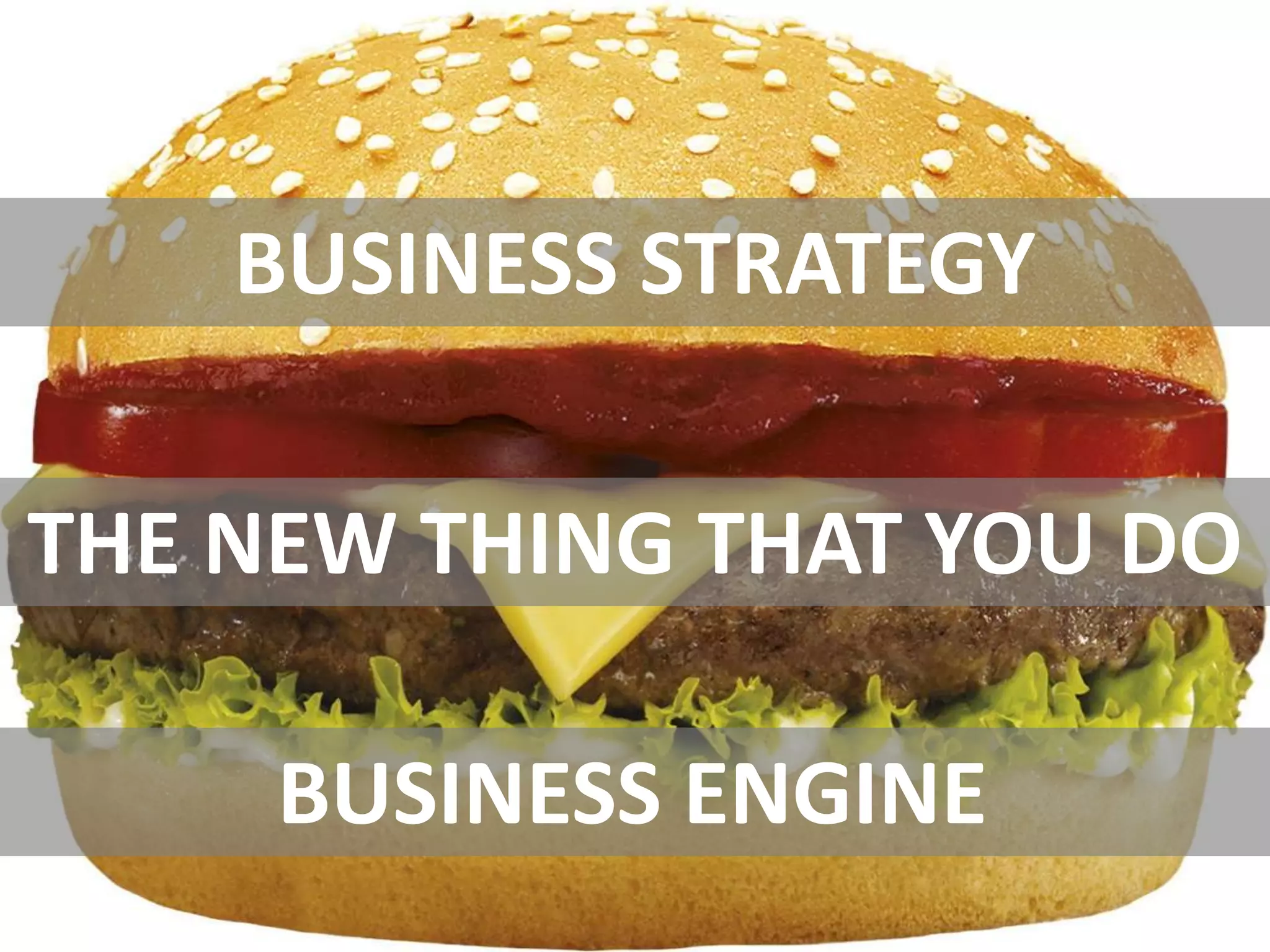 BUSINESS STRATEGY

THE NEW THING THAT YOU DO

     BUSINESS ENGINE
 