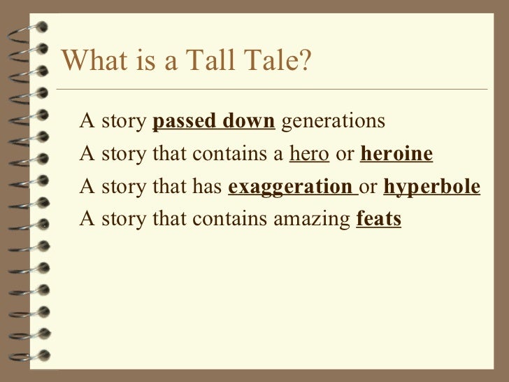 Image result for characteristic of tall tales