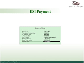 ESI Payment 