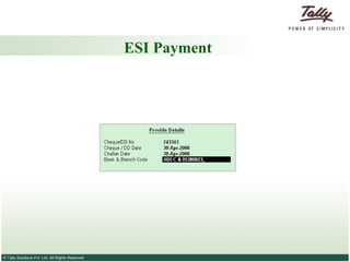 ESI Payment 
