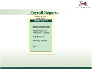 Payroll Reports 