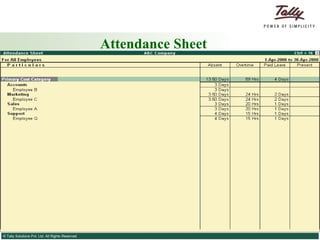 Attendance Sheet 
