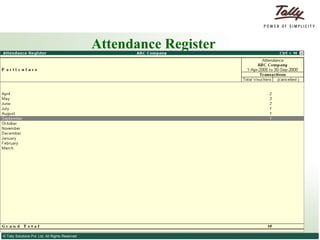 Attendance Register 