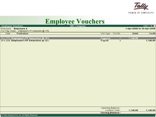 Employee Vouchers 