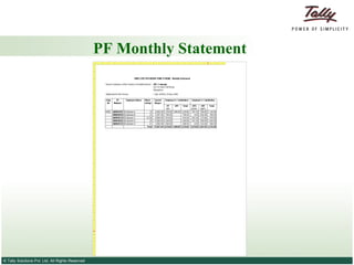 PF Monthly Statement 