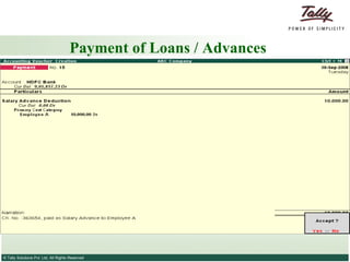 Payment of Loans / Advances 