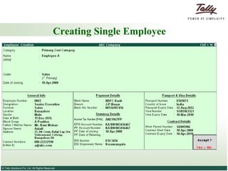 Creating Single Employee 