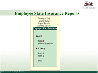 Employee State Insurance Reports 