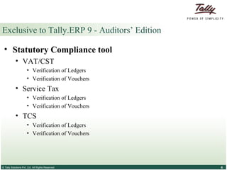 Cst Verification Example Tally.erp 9 auditors edition | PPT
