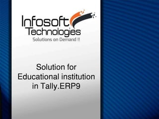 Tally erp9 educationsector