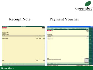Receipt Note Payment Voucher
Green Dot -
 