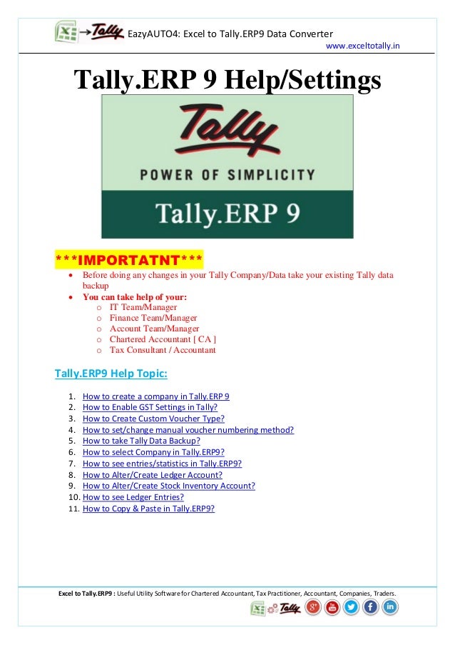 Tally Accounting Package Free Download