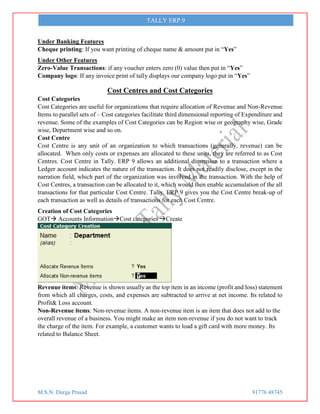 Tally Material with GST | PDF