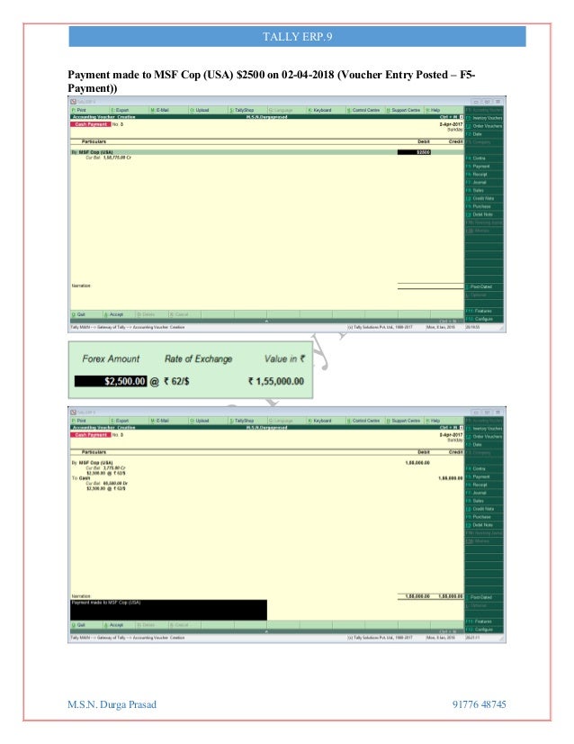 How to delete unadjusted forex gain loss in tally
