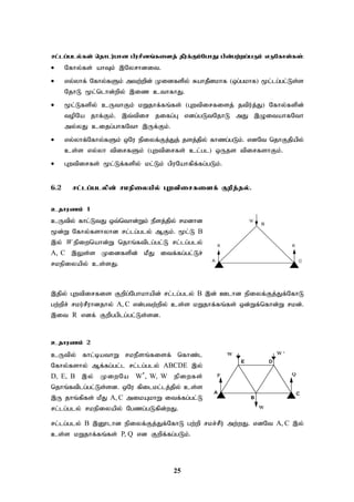 25
rl;lg;gly;fs; njhlu;ghd gpurpdq;fisj; jPu;f;Fk;NghJ gpd;gw;wg;gLk; vLNfhs;fs;:
 Nfhy;fs; ahTk; ,Nyrhdit.
 vy;yhf; Nfhy;fSk; mtw;wpd; Kidfspy; RahjPdkhf (xg;gkhf) %l;lg;gl;Ls;s
NjhL %l;nlhd;wpy; ,iz cthfhJ.
 %l;Lfspy; cUthFk; kWjhf;fq;fs; (Gwtpirfisj; jtpu;j;J) Nfhy;fspd;
topNa jhf;Fk;. ,t;tpir jifg;G vdg;gLtNjhL mJ ,OitahfNth
my;yJ cijg;ghfNth ,Uf;Fk;.
 vy;yhf;Nfhy;fSk; xNu epiyf;Fj;Jj; jsj;jpy; fhzg;gLk;. vdNt njhFjpapy;
cs;s vy;yh tpirfSk; (Gwtpirfs; cl;gl) xUjs tpirfshFk;.
 Gwtpirfs; %l;Lf;fspy; kl;Lk; gpuNahfpf;fg;gLk;.
6.2 rl;lg;glypd; rkepiyapy; Gwtpirfisf; Fwpj;jy;.
cjhuzk; 1
cUtpy; fhl;LtJ xt;nthd;Wk; ePsj;jpy; rkdhd
%d;W Nfhy;fshyhd rl;lg;gly; MFk;. %l;L B
,y; W epiwnahd;W njhq;ftplg;gl;L rl;lg;gly;
A, C ,Ys;s Kidfspd; kPJ itf;fg;gl;Lr;
rkepiyapy; cs;sJ.
,jpy; Gwtpirfis Fwpg;Nghkhapd; rl;lg;gly; B ,d; Clhd epiyf;Fj;Jf;NfhL
gw;wpr; rku;rPuhdjhy; A, C vd;gtw;wpy; cs;s kWjhf;fq;fs; xd;Wf;nfhd;W rkd;.
,it R vdf; Fwp;ggplg;gl;Ls;sd.
cjhuzk; 2
cUtpy; fhl;bathW rkePsq;fisf; nfhz;l
Nfhy;fshy; Mf;fg;gl;l rl;lg;gly; ABCDE ,y;
D, E, B ,y; KiwNa W, W, W epiwfs;
njhq;ftplg;gl;Ls;sd. xNu fpilkl;lj;jpy; cs;s
,U jhq;fpfs; kPJ A, C mikAkhW itf;fg;gl;L
rl;lg;gly; rkepiyapy; Ngzg;gLfpd;wJ.
rl;lg;gly; B ,D}lhd epiyf;Fj;Jf;NfhL gw;wp rkr;rPu; mw;wJ. vdNt A, C ,y;
cs;s kWjhf;fq;fs; P, Q vd Fwpf;fg;gLk;.
 