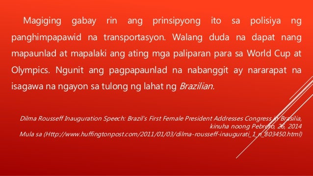 Talumpati Ni Dilma Rousseff