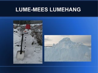 LUME-MEES LUMEHANG 
 