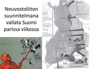 Suomi                       Neuvostoliitto
300 000 miestä              500 000 miestä (2x)

30 panssarivaunua           30...