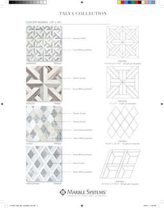 Marble Systems Talya collection | PDF