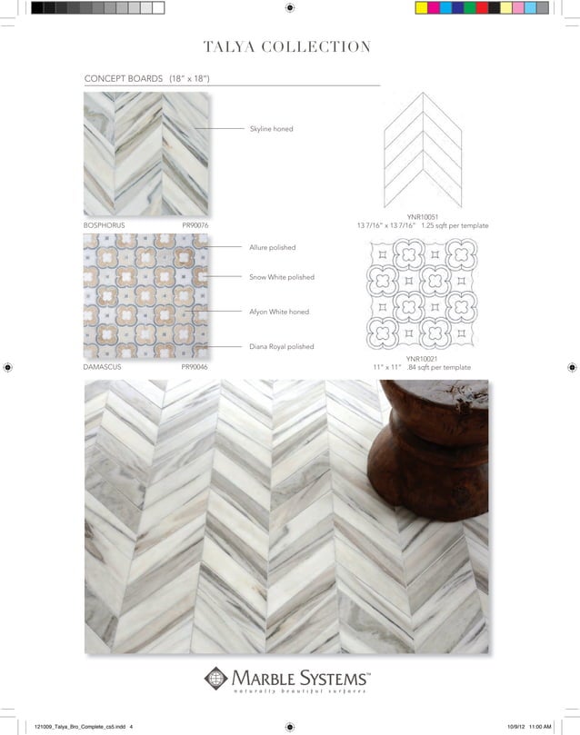 Marble Systems Talya collection | PDF