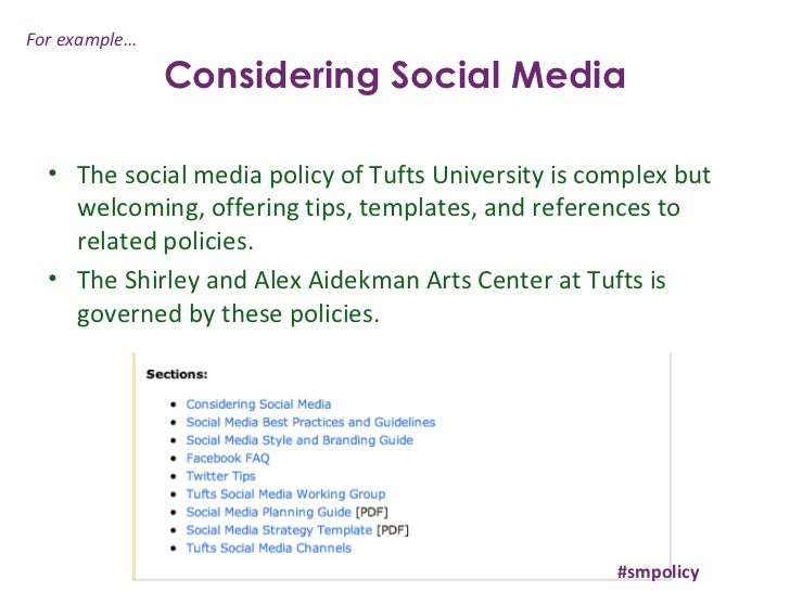 social media philosophy and policy social media policies template