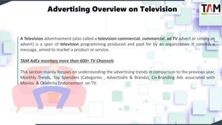A Television advertisement (also called a television commercial, commercial, ad TV advert or simply an
advert) is a span o...