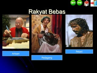 Rakyat Bebas




                         Petani
Artisan
              Pedagang
 