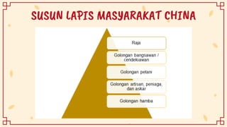 SUSUN LAPIS MASYARAKAT CHINA
 
