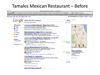 Tamales Mexican Restaurant – Before
 