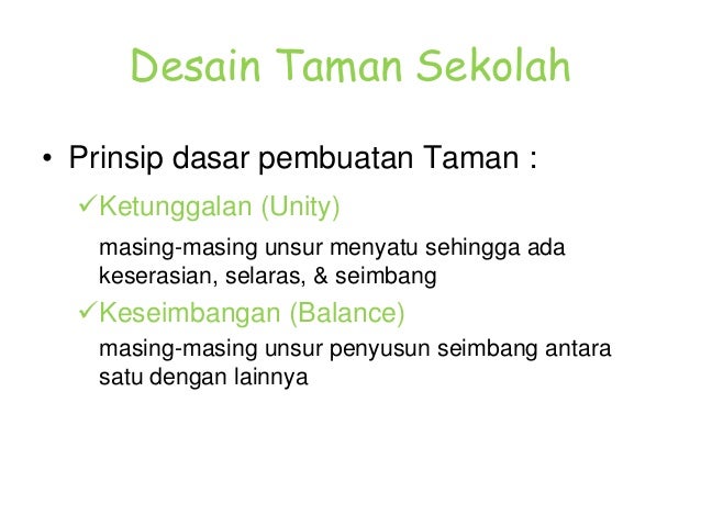 Pengelolaan Taman Sekolah