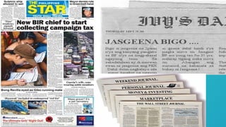 Journalism Examples Tagalog TAMANG-PAGSULAT-NG-BALITA-JOURNALISM.pptx