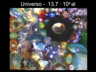 Universo - 13,7 · 109
al
 