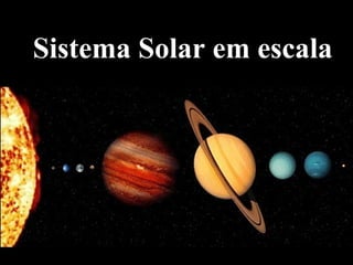 Sistema Solar em escala
 