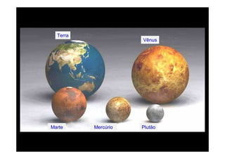 Terra
                     Vênus




Marte     Mercúrio   Plutão
 