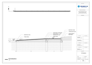 POTONGAN B
ARS
SESUAI GBR
JUDUL GAMBAR
NAMA PROYEK/PEKERJAAN
KETERANGAN
NOMOR REVISI KODE GAMBAR JUMLAH LEMBAR
PEMILIK PROYEK
SKALA
NOMOR LEMBAR
Beyond Port of Indonesia
PEKERJAAN PEMBANGUNAN FASILITAS
PENUNJANG TERMINAL GILIMAS
DIPERIKSA OLEH TANDA TANGAN
JAYA VIA DEWATA
ASM. PERENCANAAN TEKNIK
DISETUJUI OLEH TANDA TANGAN
HENDIEK EKO S.
SM. FASILITAS PELABUHAN
DIBUAT OLEH TANDA TANGAN
PRADIPTA PRATAMA
STAF FASILITAS PELABUHAN
LINDA MARBUN
STAF FASILITAS PELABUHAN
(PEKERJAAN TAMAN DAN PEDESTRIAN)
1 : 40
POTONGAN B
B
TDP 07
3 °
KANSTEEN 15X30 PONDASI BATU KALI
LANTAI BATU ALAM 40X40
LANTAI KERJA T : 5 CM
KANSTEEN 15X30
PONDASI BATU KALI
TAMAN RUMPUT
GAJAH MINI
TANAH URUG
TANAH URUG
± 0.00
+ 0.33
330
280
70
680
200 5584 400 2470 400
 