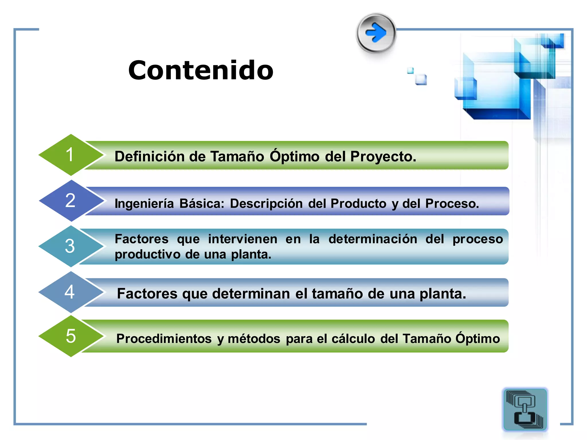 Determinación del Tamaño Óptimo de la Planta | PDF