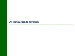 An Introduction to Tamarack 